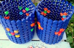 turn-plastic-bottle-caps-into-trash-cans - Web design surabaya