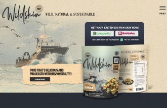 wildskin-alaskan-cod-skin-website-design - Web design surabaya