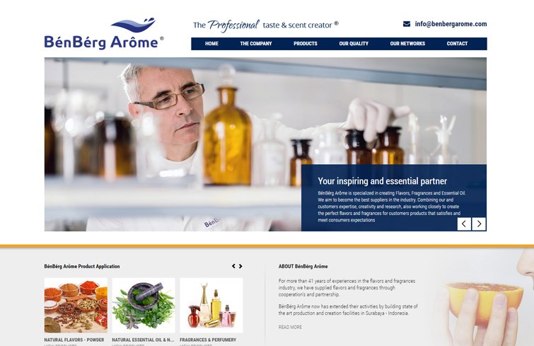 benberg-arome-website-design-jakarta-surabaya
