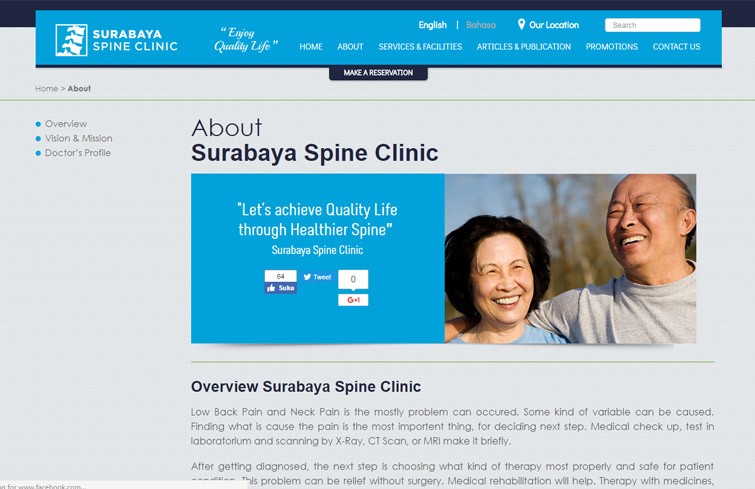 surabaya-spine-clinic-website-design-jakarta-surabaya
