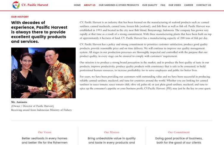 pasific-harvest-cannery-website-design-jakarta-surabaya