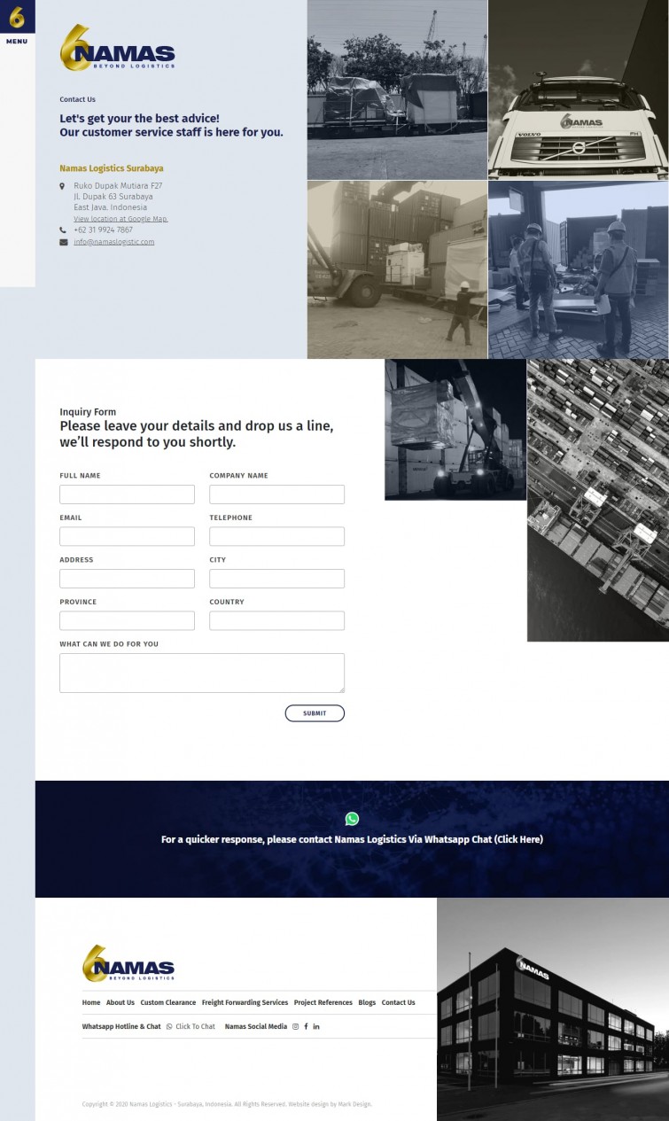 namas-logistics-web-design-surabaya
