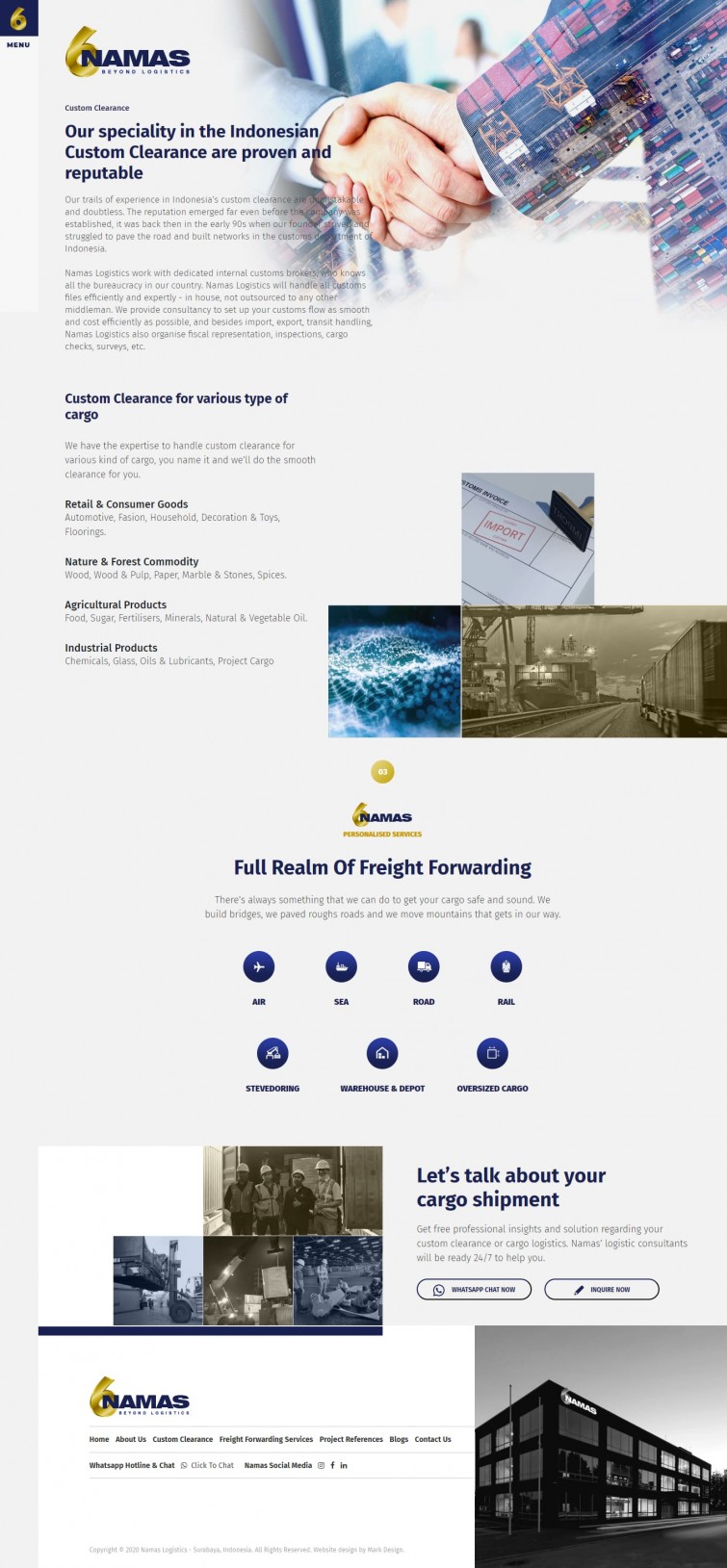 namas-logistics-web-design-surabaya