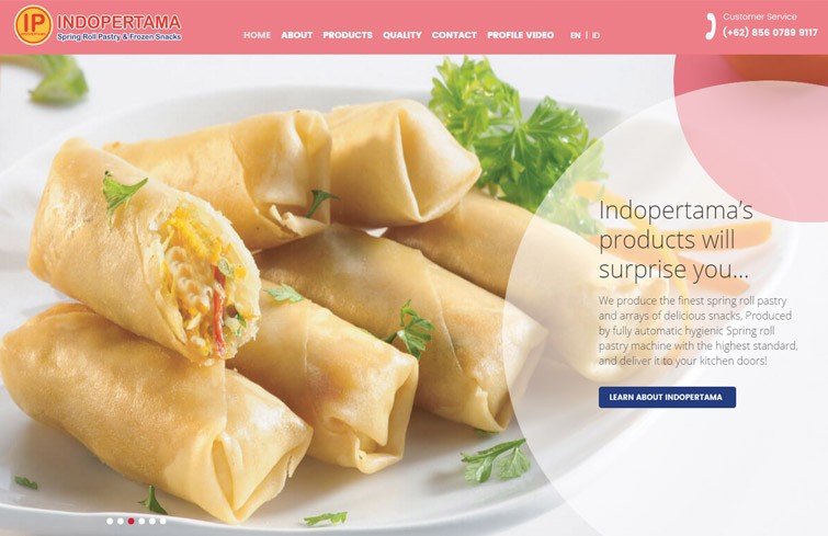 indopertama-spring-roll-pastry-website-design-surabaya-jakarta
