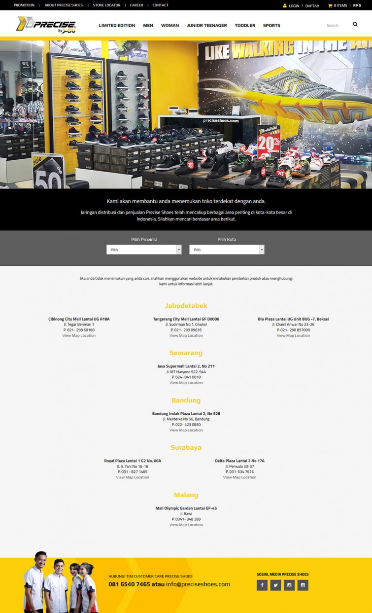 precise-shoes-website-design-surabaya-jakarta