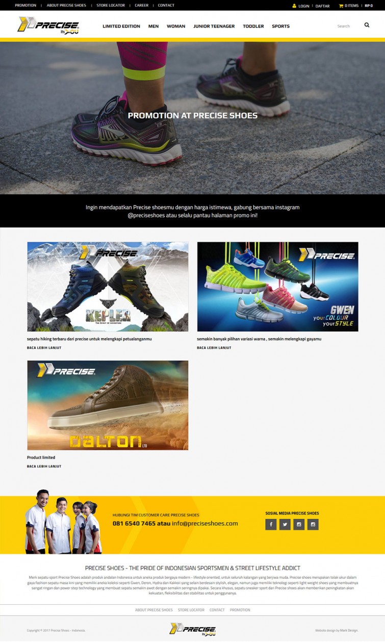 precise-shoes-website-design-surabaya-jakarta