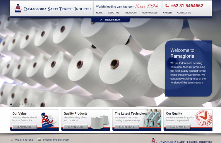 ramagloria-sakti-tekstil-industri-website-design-jakarta-surabaya