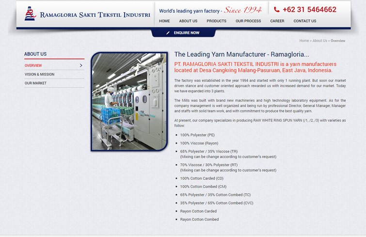 ramagloria-sakti-tekstil-industri-website-design-jakarta-surabaya