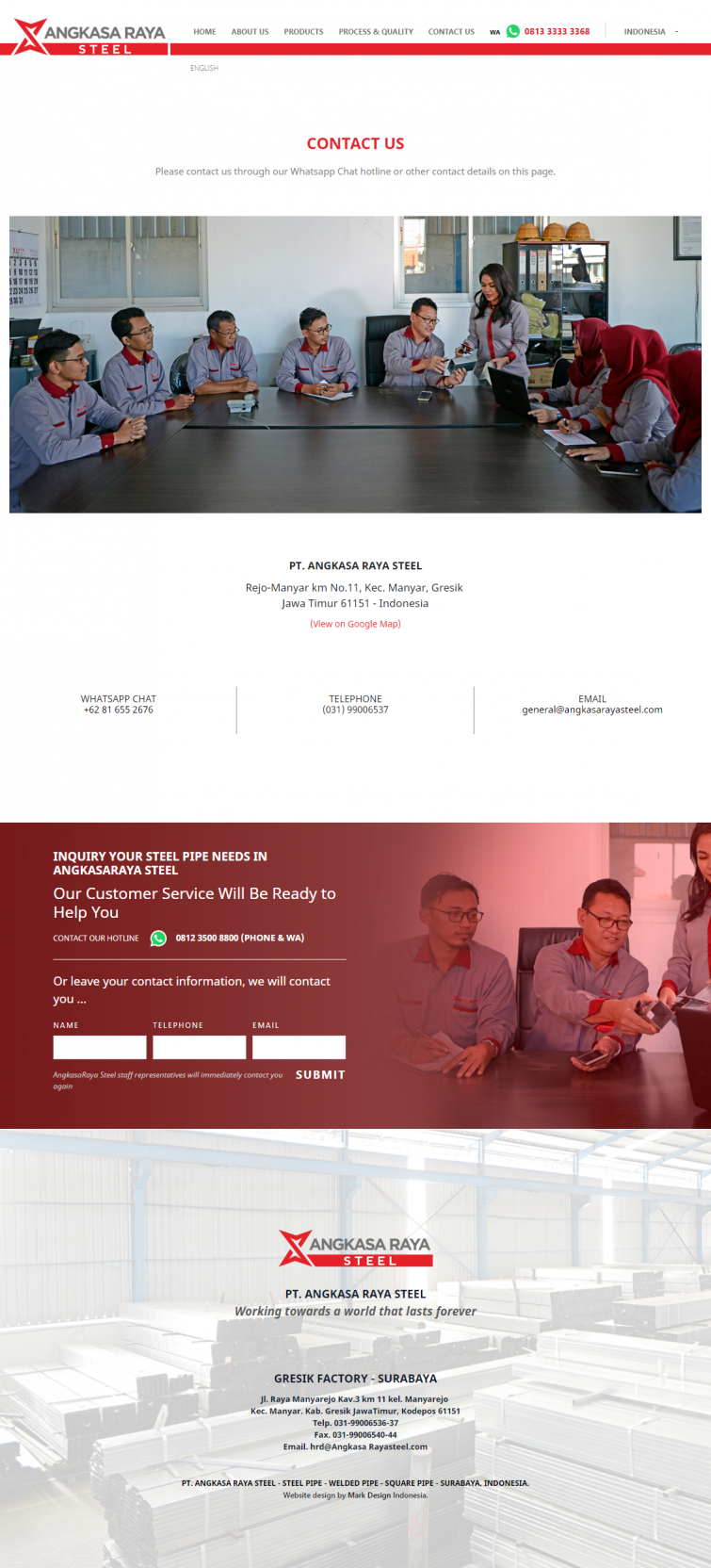 pt-angkasa-raya-steel-website-design-surabaya-jakarta