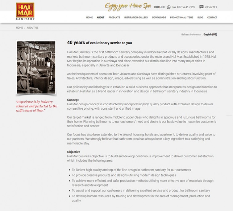 halmar-sanitary-jakarta-surabaya-website-design