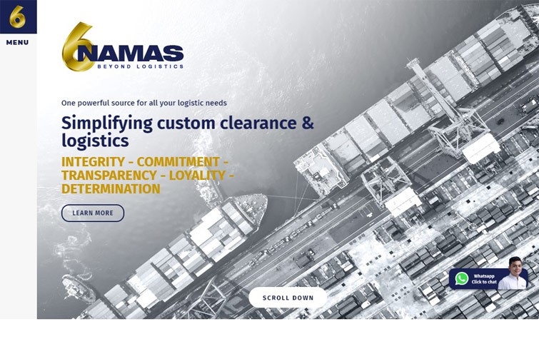 namas-logistics-web-design-surabaya
