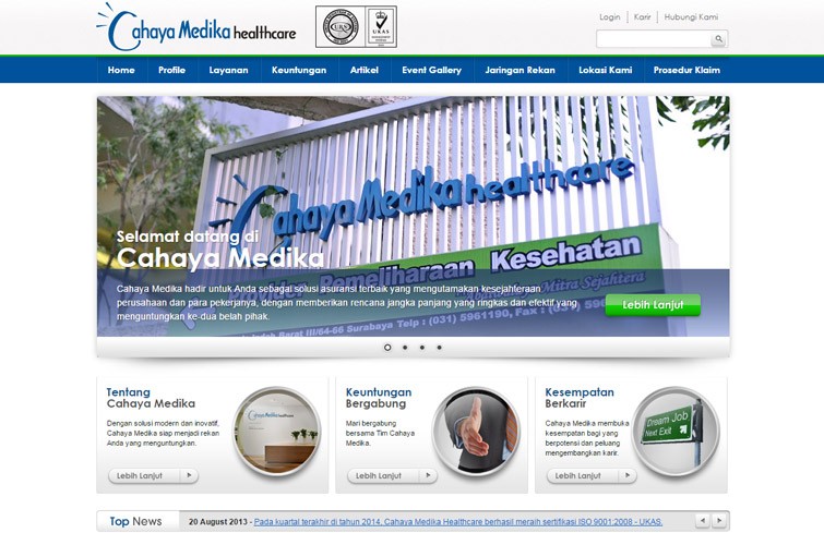 cahaya-medika-healthcare-website-design-jakarta-surabaya